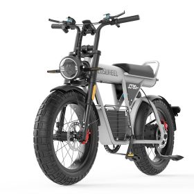 Off-road e-bike Equipped with super motor 1500W 60V27.5AH lithium battery 20"*5.0 fat tires Specially suitable for touring, sand, snow, mountains and