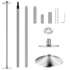 Stripper Dance Pole 45mm Spinning Static Dancing Pole with 88-108.1in Adjustable Height 551LBS Weight Capacity for Fitness Exercise Party Home Cl