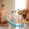 32.3" Balance Board, Wobble Board for Toddlers, Montessori Waldorf Toy, Blue, Perfect for Ages 3-6 Years Old