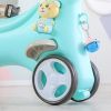 Rocking Horse for Toddlers, Balance Bike Ride On Toys with Push Handle, Backrest and Balance Board for Baby Girl and Boy, Unicorn Kids Riding Birthda
