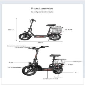 Compact and Convenient: T3 Hezzo E-Bike for Urban Travel (HEZZO SPORT-T3-3: red)